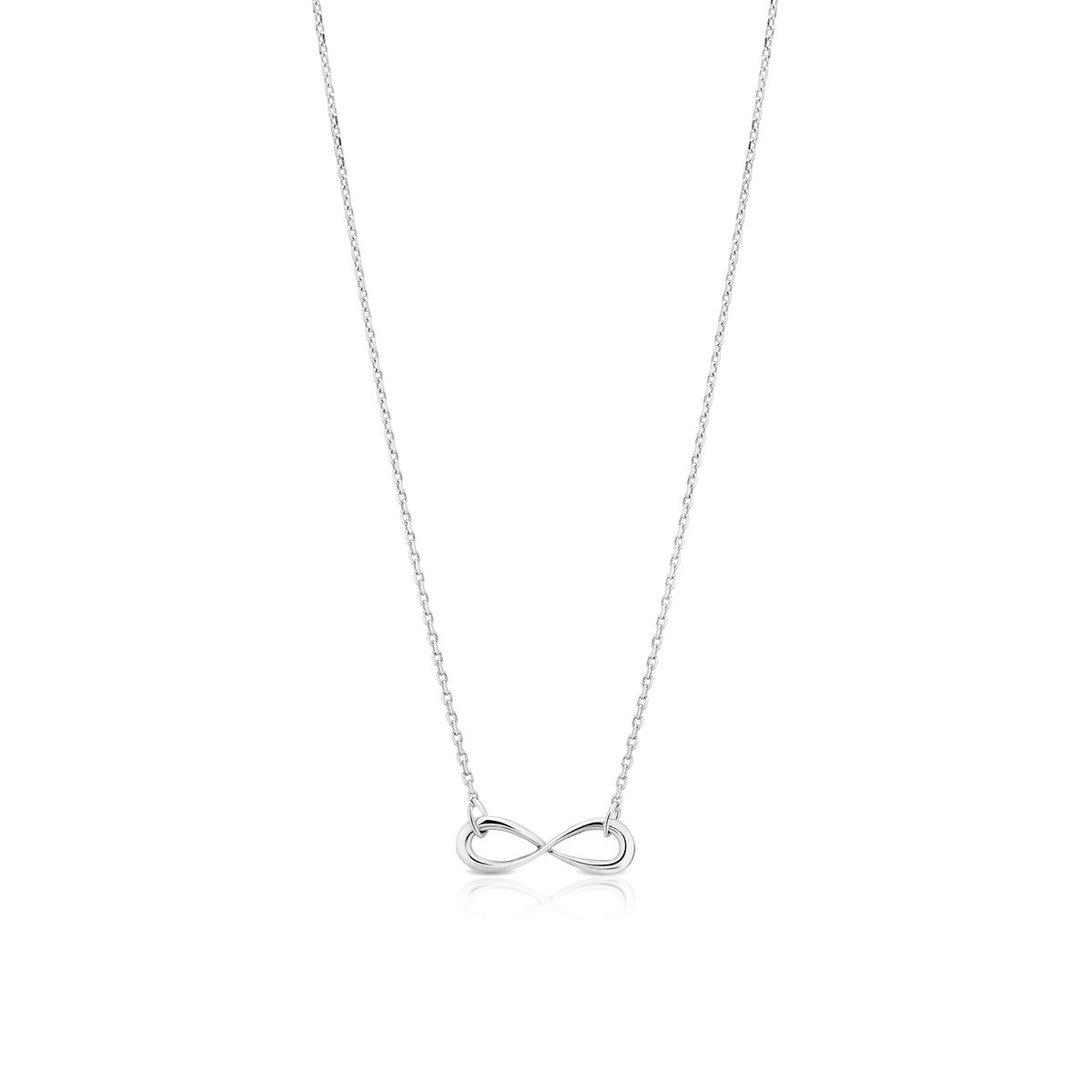 W.KRUK Naszyjnik srebrny nieskończoność