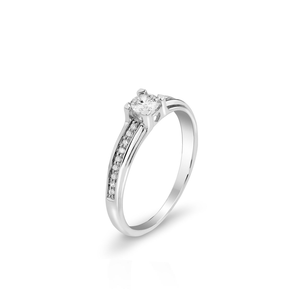 W.KRUK Pierścionek zaręczynowy złoty W.KRUK