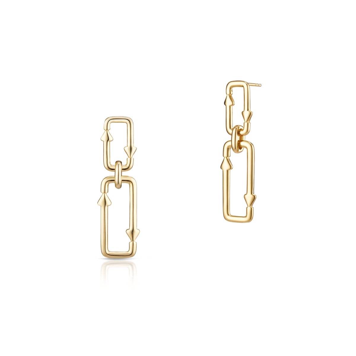 W.KRUK Kolczyki srebrne Loop Longplay