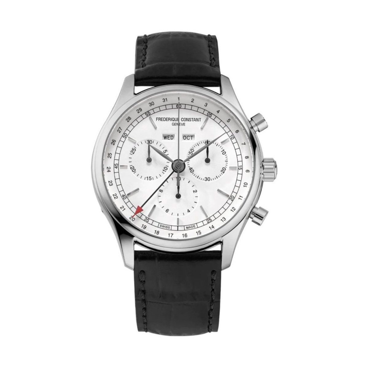 W.KRUK ZEGAREK FREDERIQUE CONSTANT CLASSICS QUARTZ CHRONOGRAPH TRIPLE CALENDAR