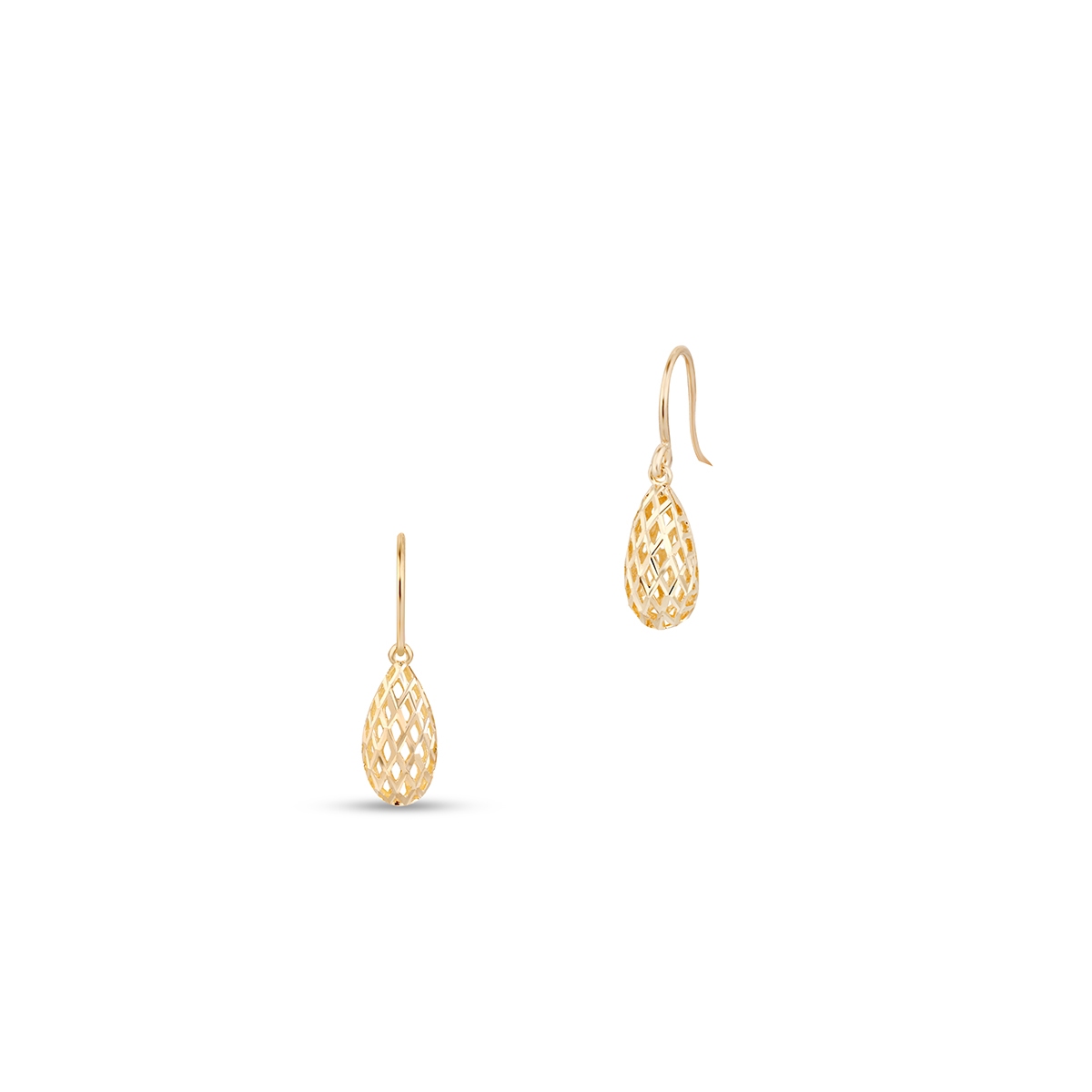 W.KRUK Kolczyki złote ażurowe