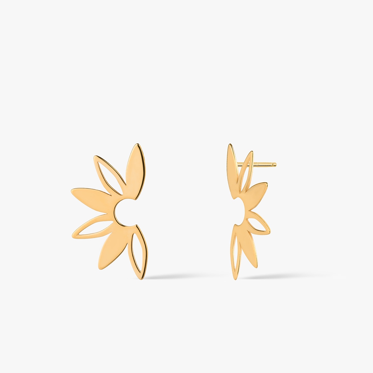 W.KRUK Kolczyki srebrne pozłacane