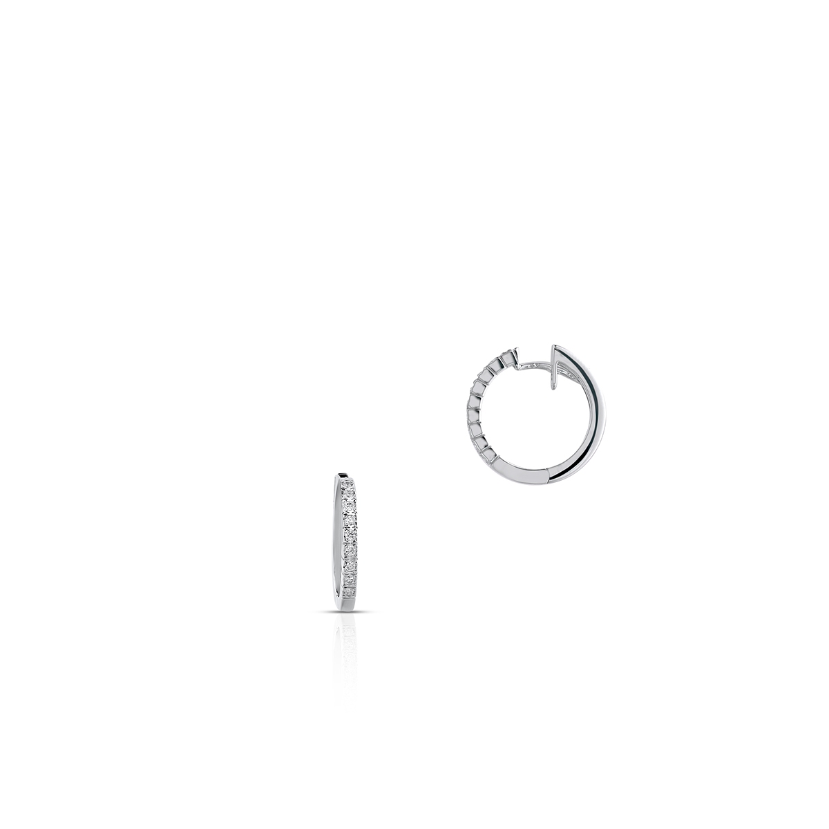 W.KRUK Kolczyki białe złoto RECARLO