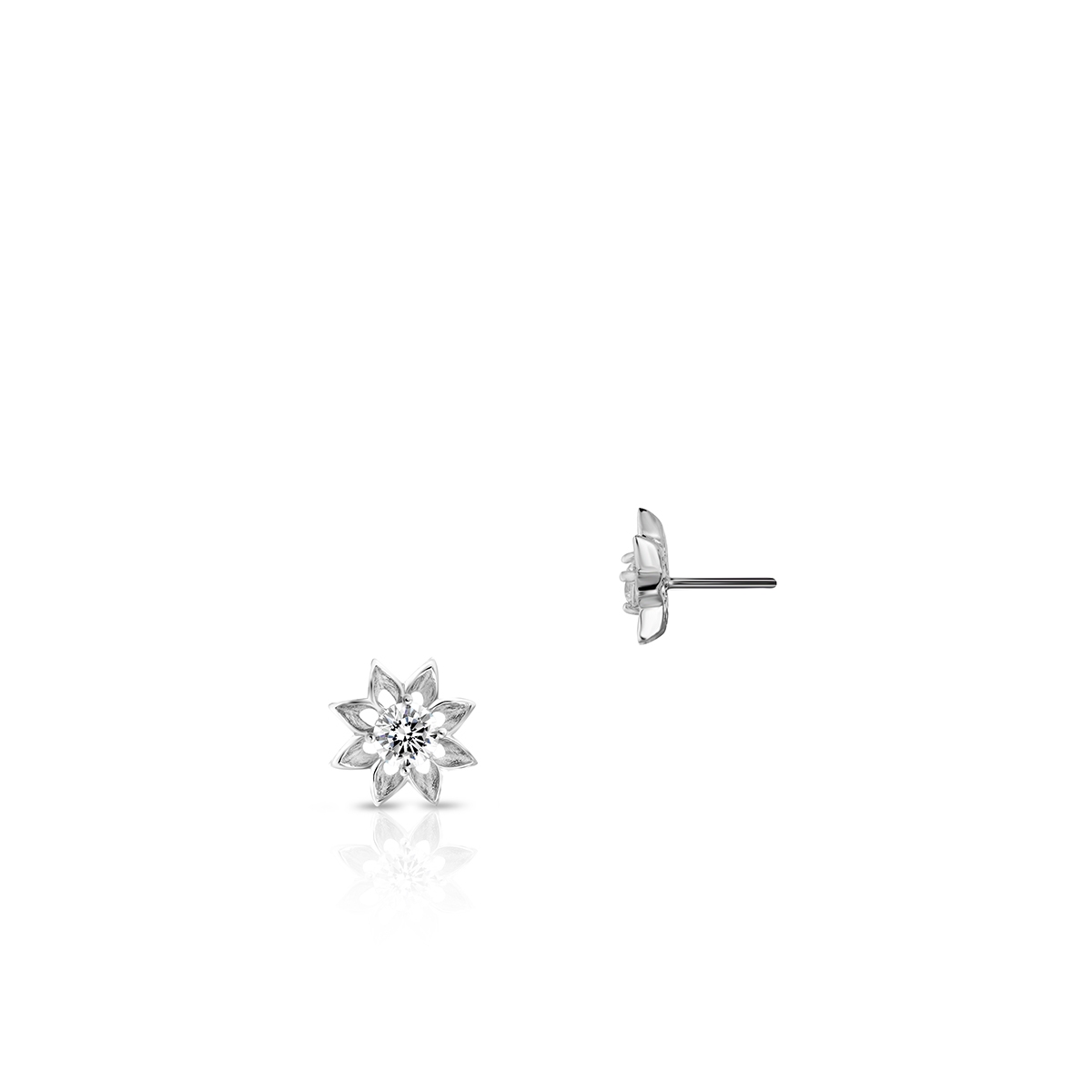 W.KRUK Kolczyki srebrne z cyrkonią