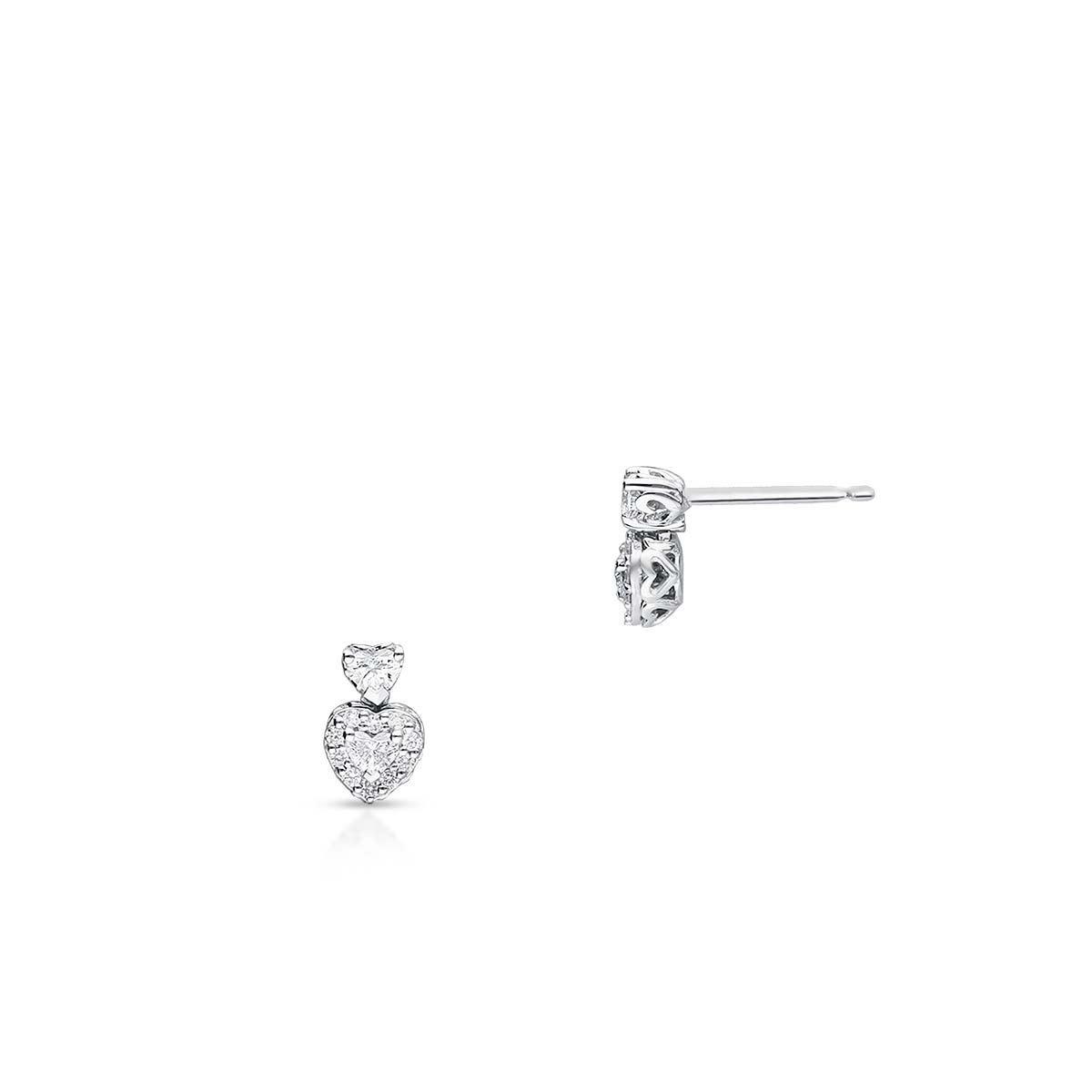 W.KRUK Kolczyki białe złoto Recarlo