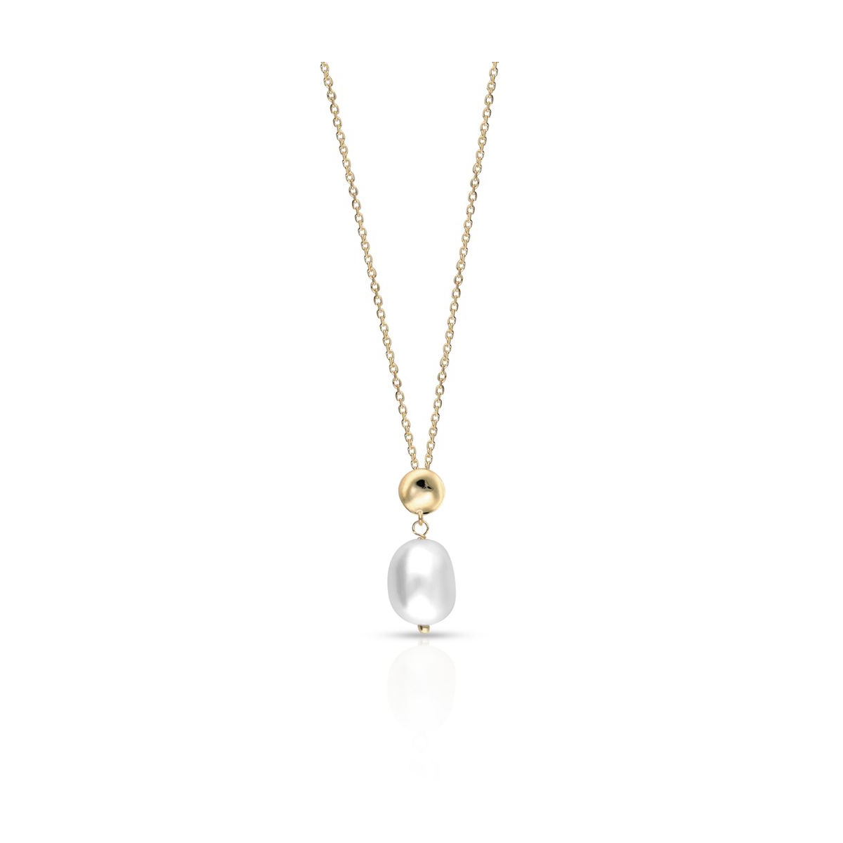 W.KRUK Naszyjnik złoty z perłą