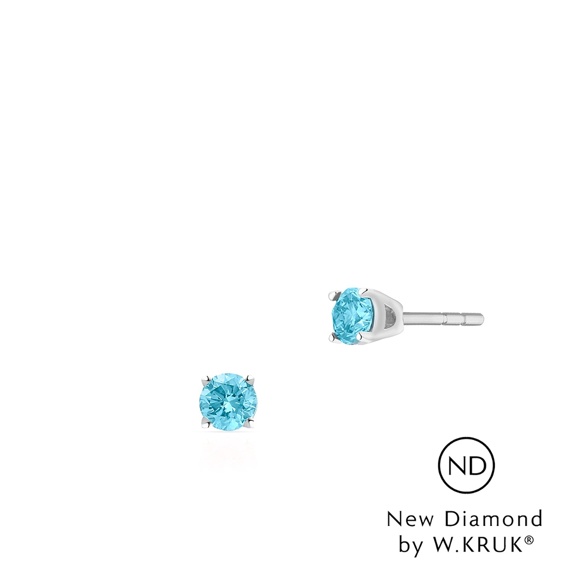 W.KRUK Kolczyki złote Doskonały