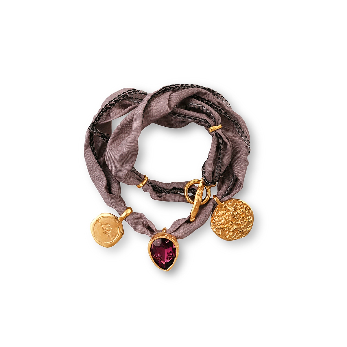 W.KRUK Bransoleta srebrna Motyle