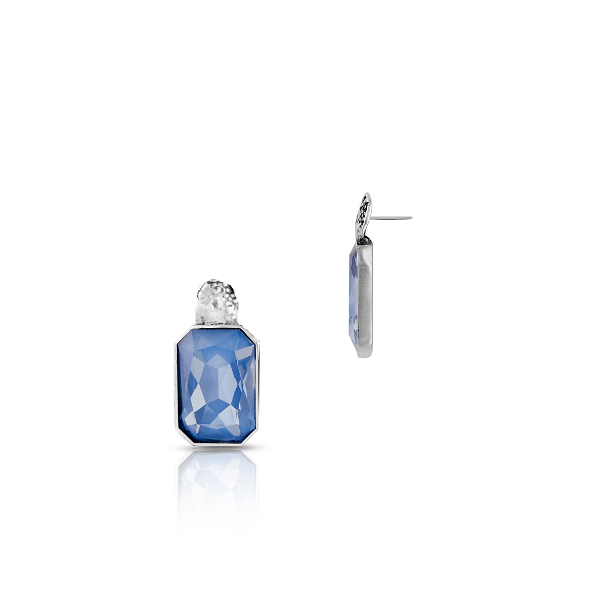 W.KRUK Kolczyki srebrne Motyle