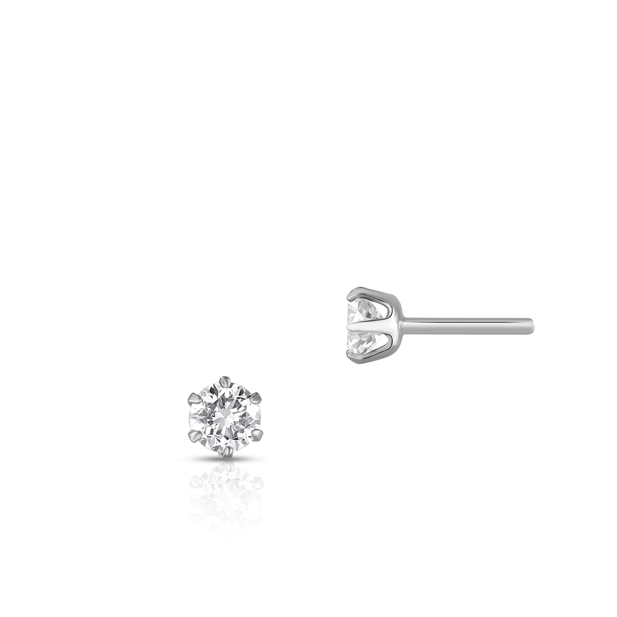 W.KRUK Kolczyki złote Słoneczne Diamenty