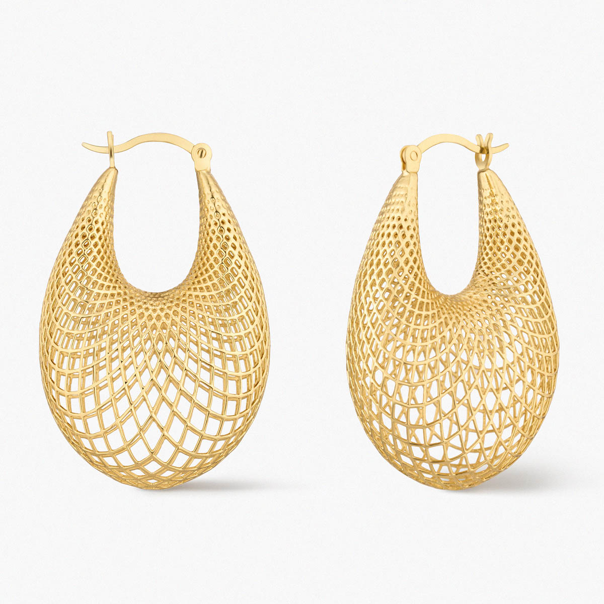 W.KRUK - Kolczyki srebrne pozłacane