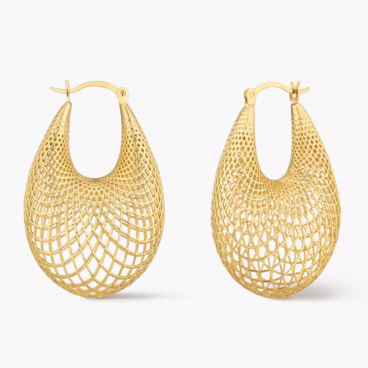 W.KRUK - Kolczyki srebrne pozłacane