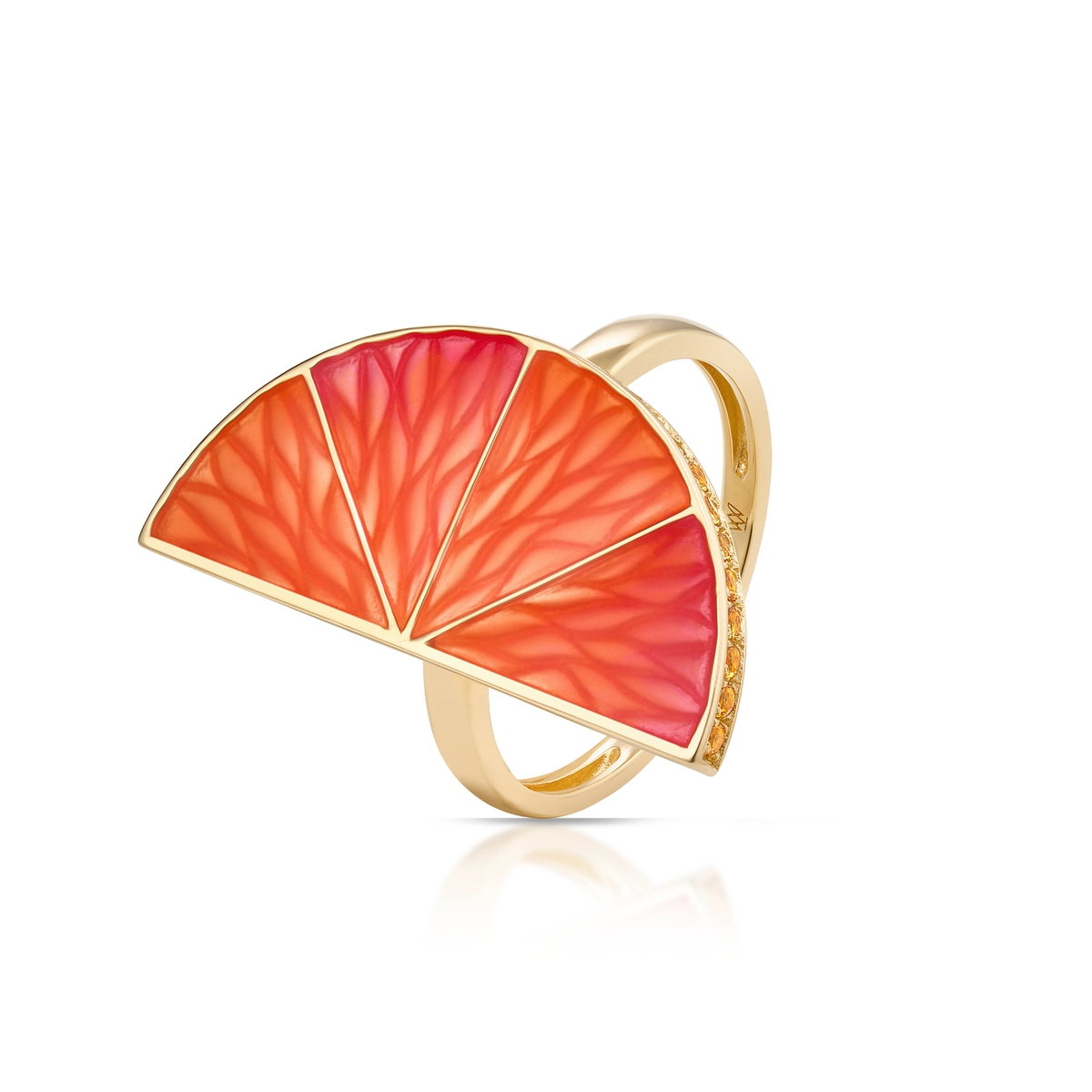 W.KRUK Pierścionek srebrny Kwiaty Nocy Cytrusy