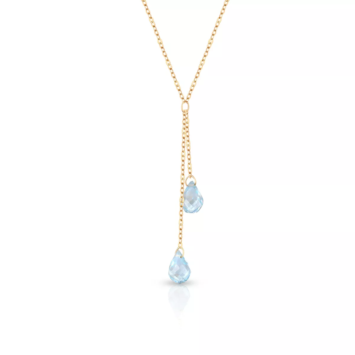 W.KRUK Naszyjnik złoty z topazami