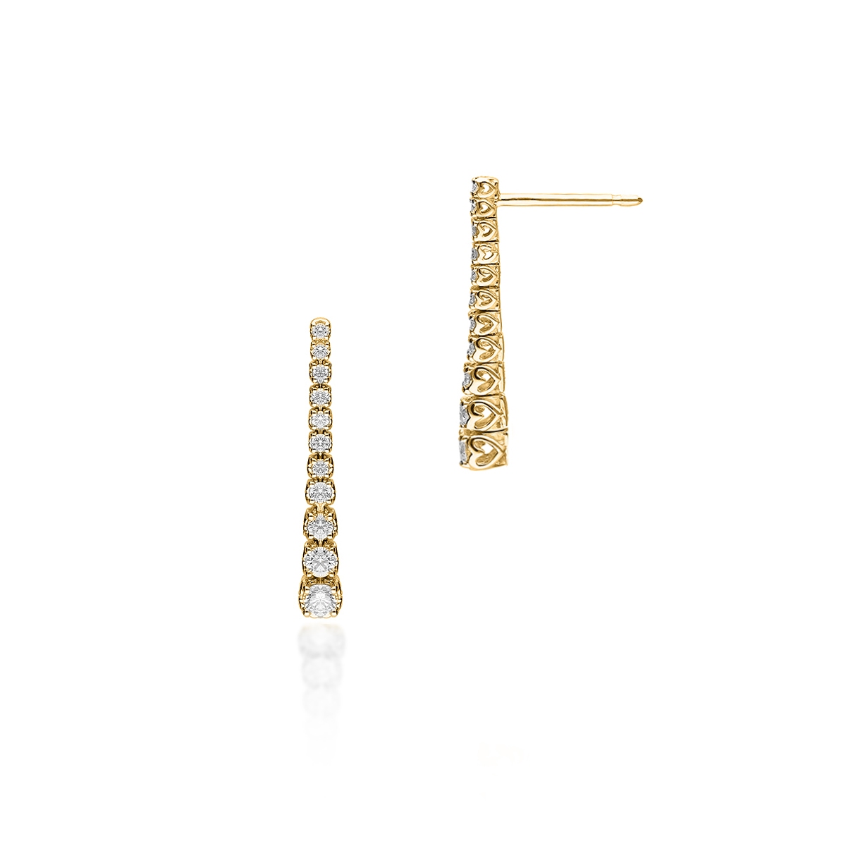 W.KRUK Kolczyki złote Recarlo