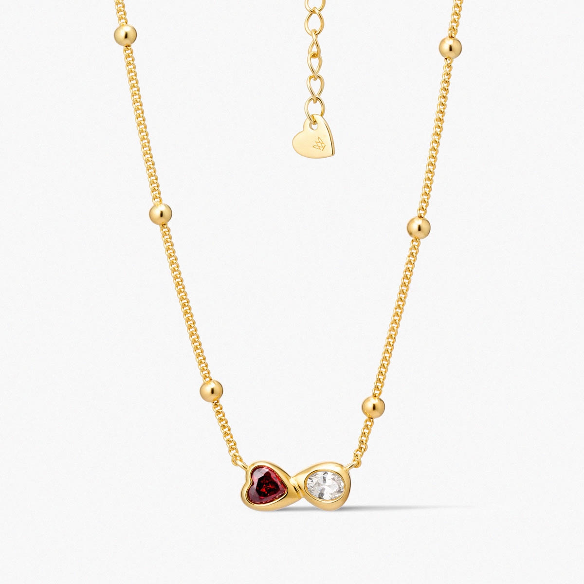 W.KRUK Naszyjnik srebrny Czułość