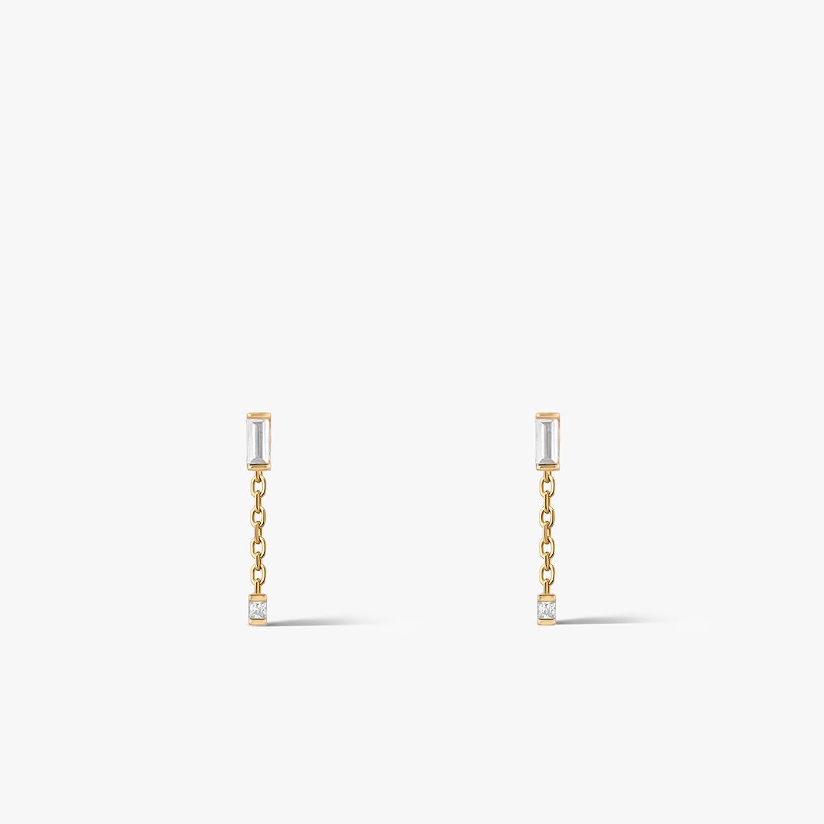 W.KRUK Kolczyki srebrne z cyrkoniami