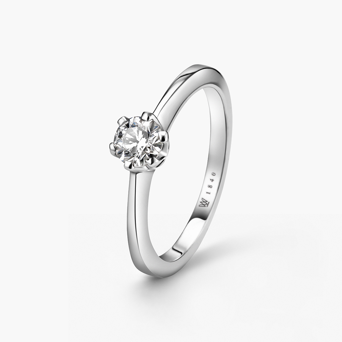 W.KRUK Pierścionek zaręczynowy złoty Jedyny
