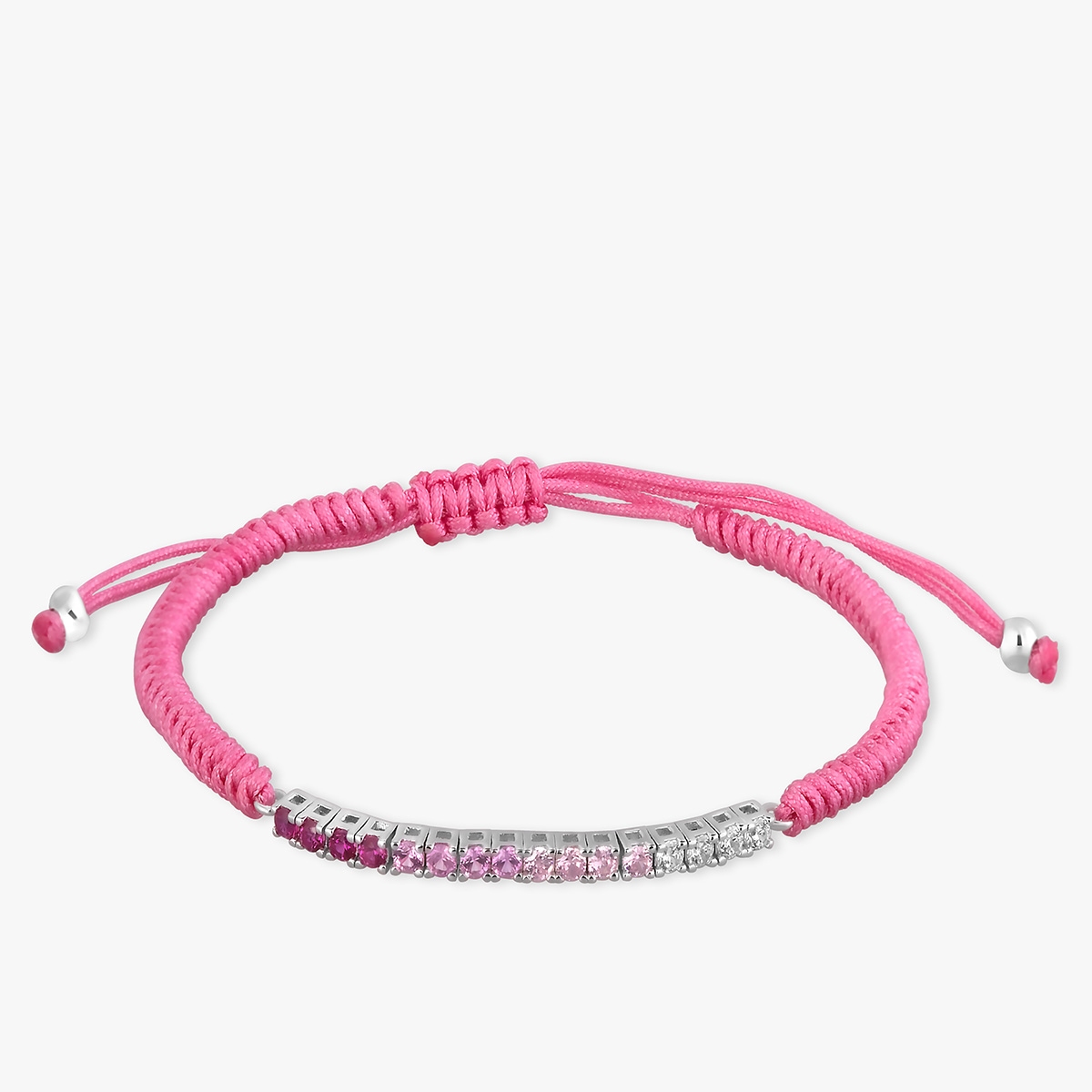 W.KRUK Bransoleta sznurkowa z kolorowymi kamieniami