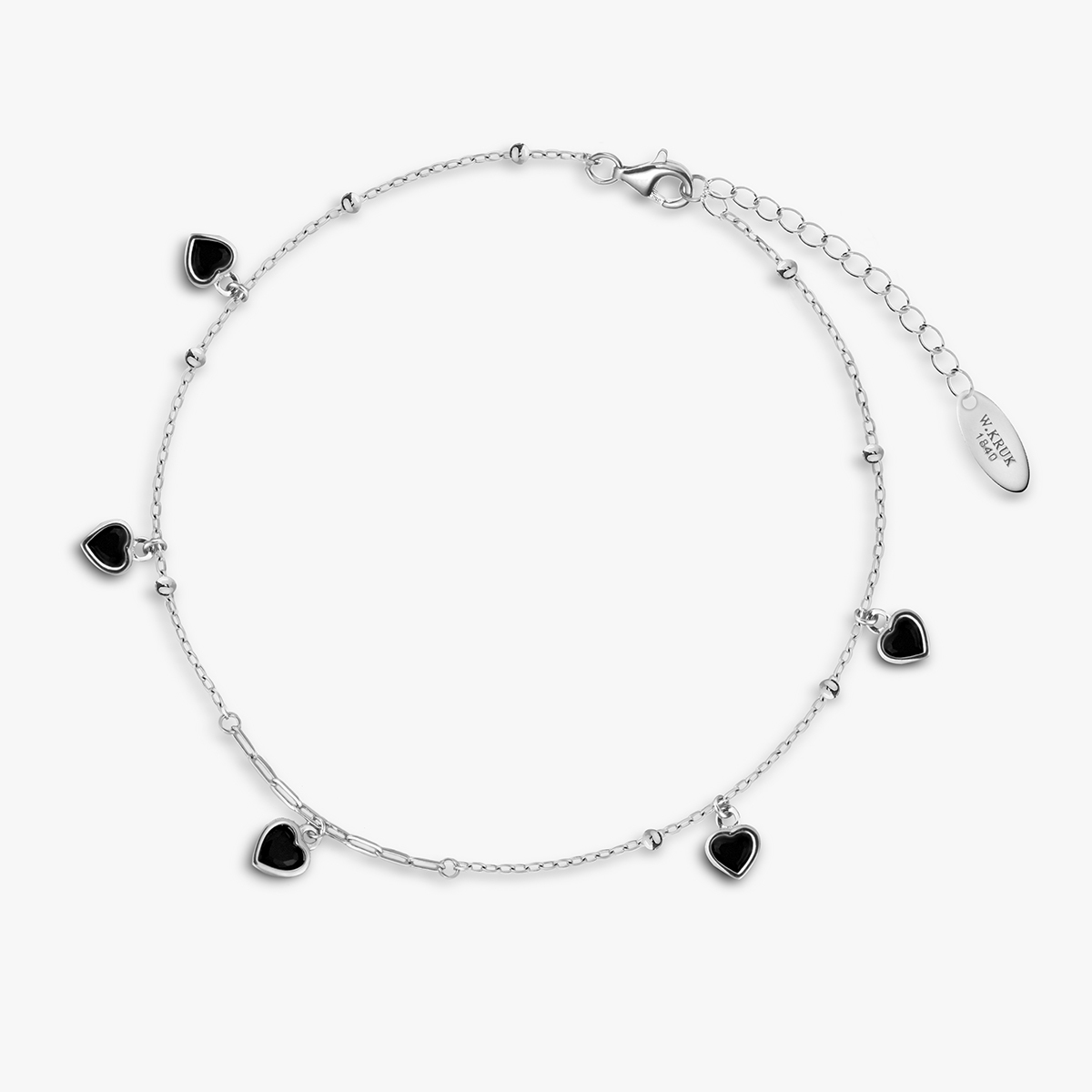 W.KRUK Bransoleta srebrna na nogę