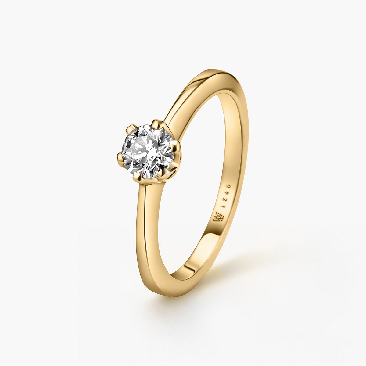 W.KRUK - Pierścionek zaręczynowy złoty Jedyny - 0,5 ct