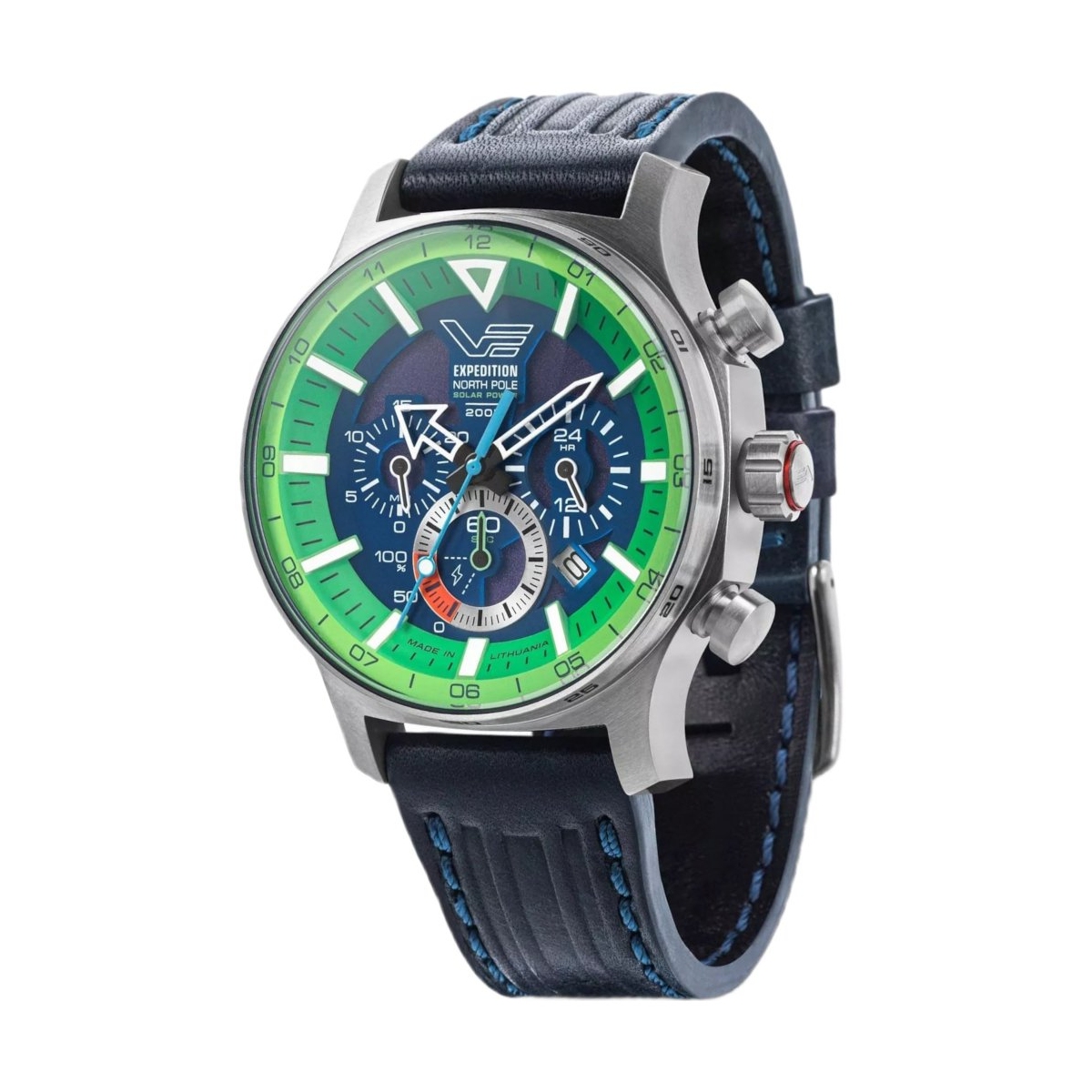 W.KRUK ZEGAREK VOSTOK EUROPE EXPEDITION NORTH POLE 1 POLAR SPRUCE SOLAR