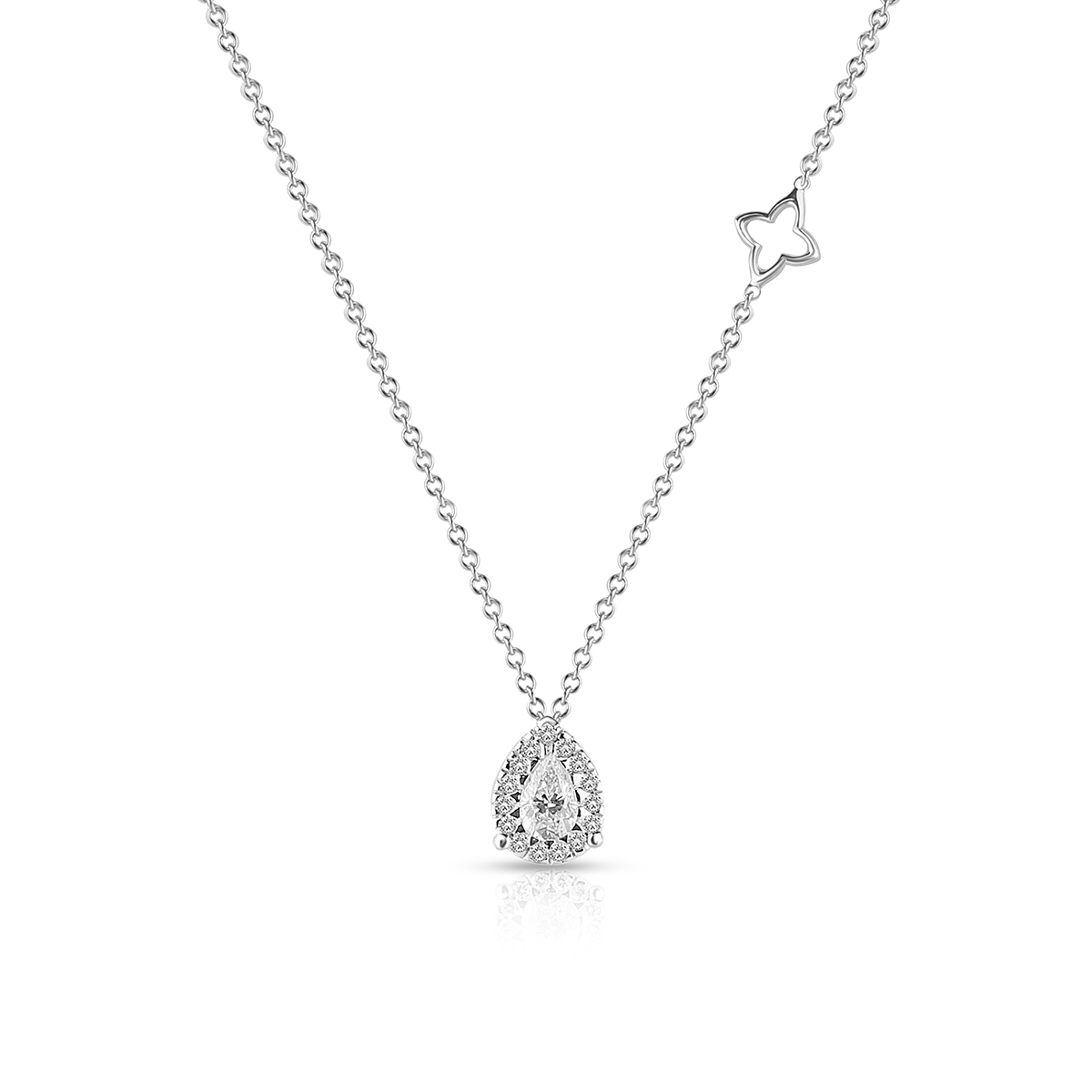 W.KRUK Naszyjnik białe złoto Recarlo