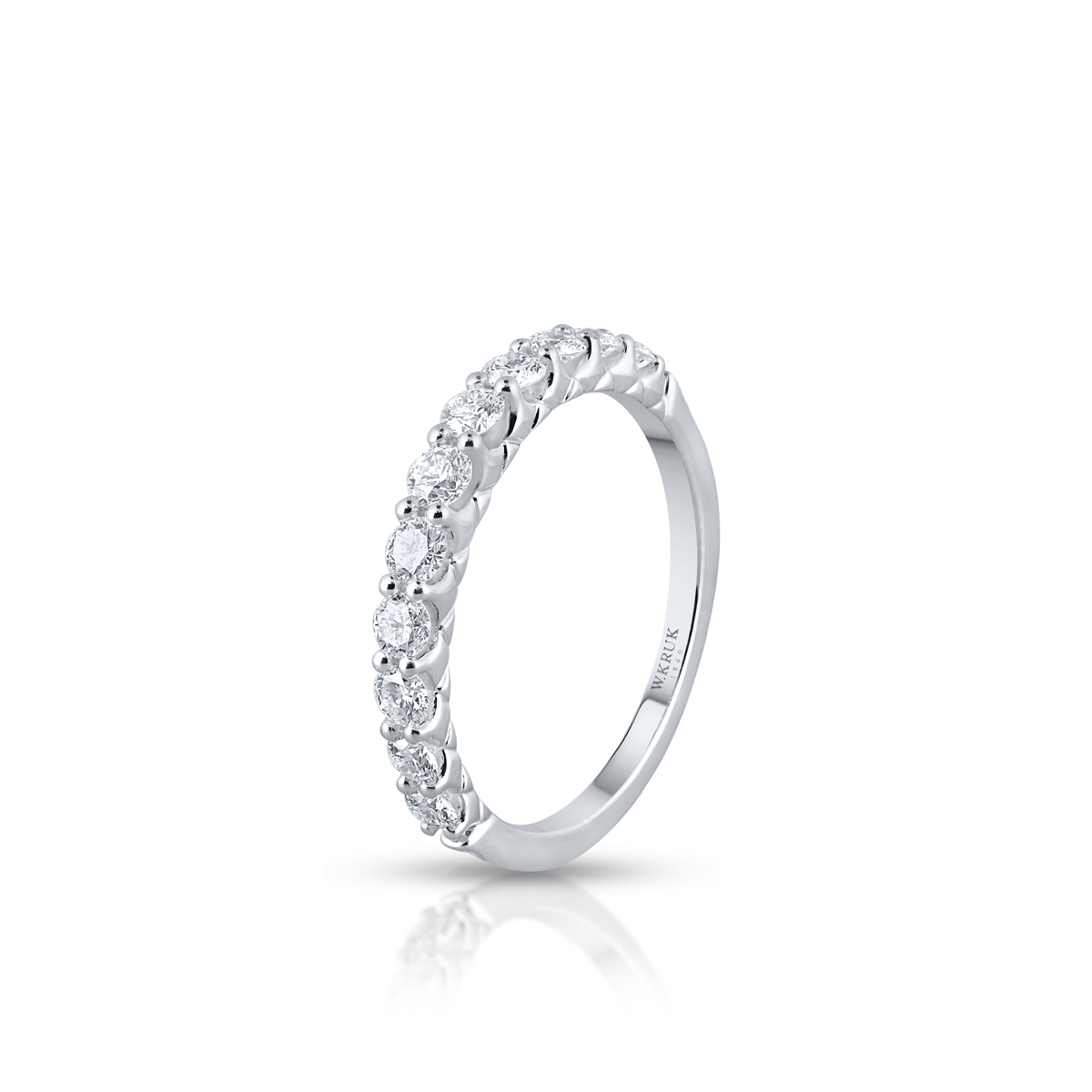 W.KRUK - Pierścionek białe złoto z brylantami