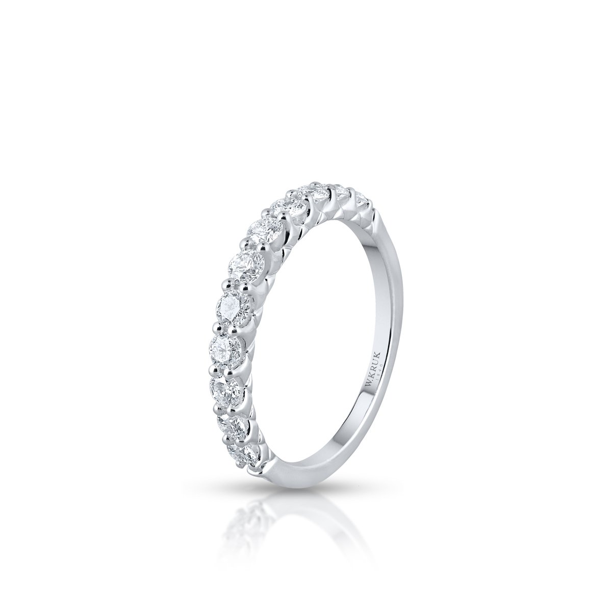 W.KRUK - Pierścionek białe złoto z brylantami