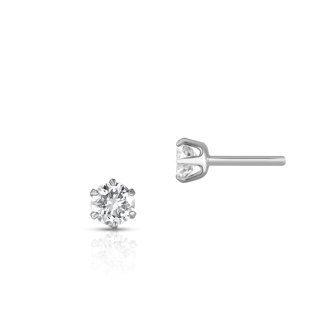 W.KRUK Kolczyki złote Słoneczne Diamenty