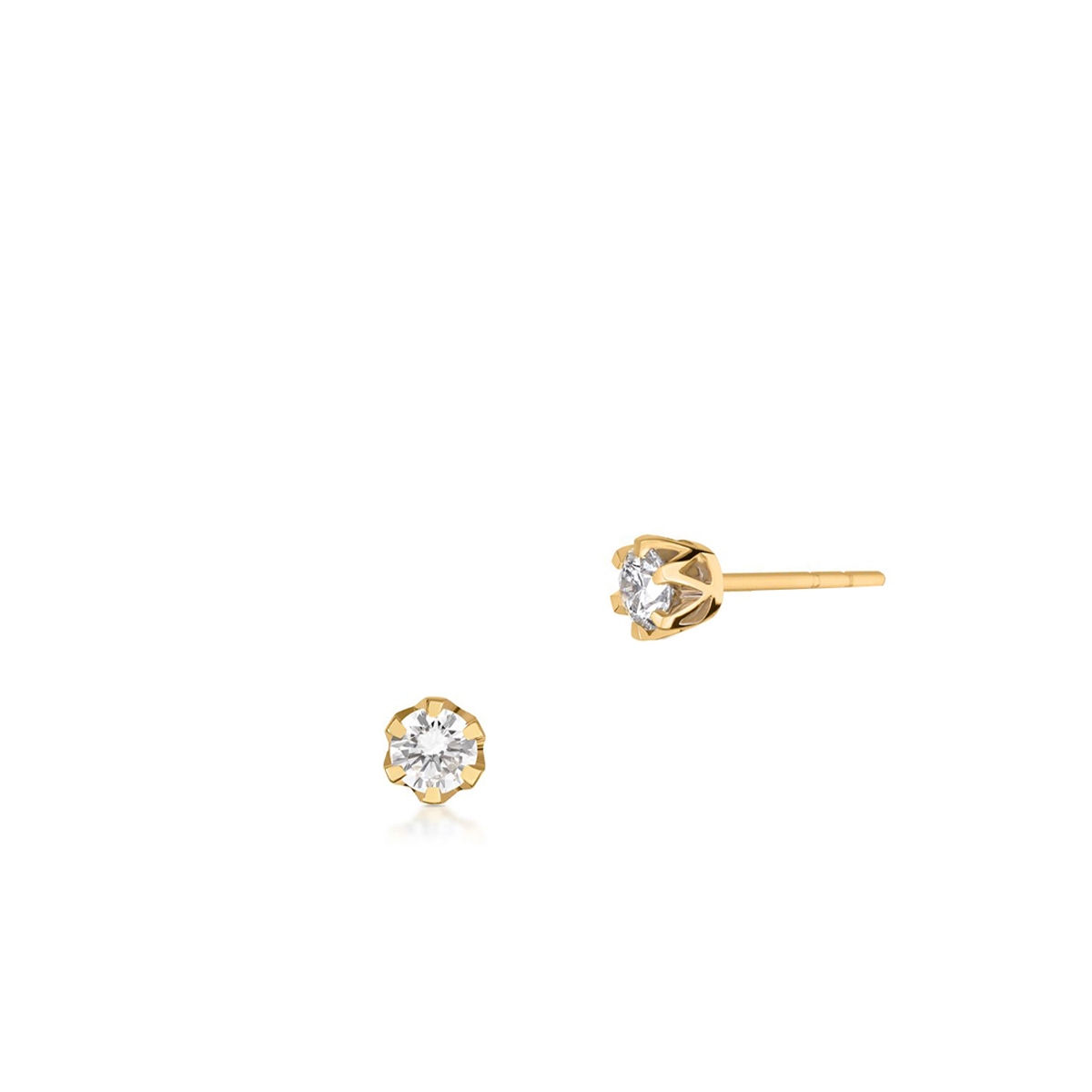 W.KRUK Kolczyki złote Jedyny