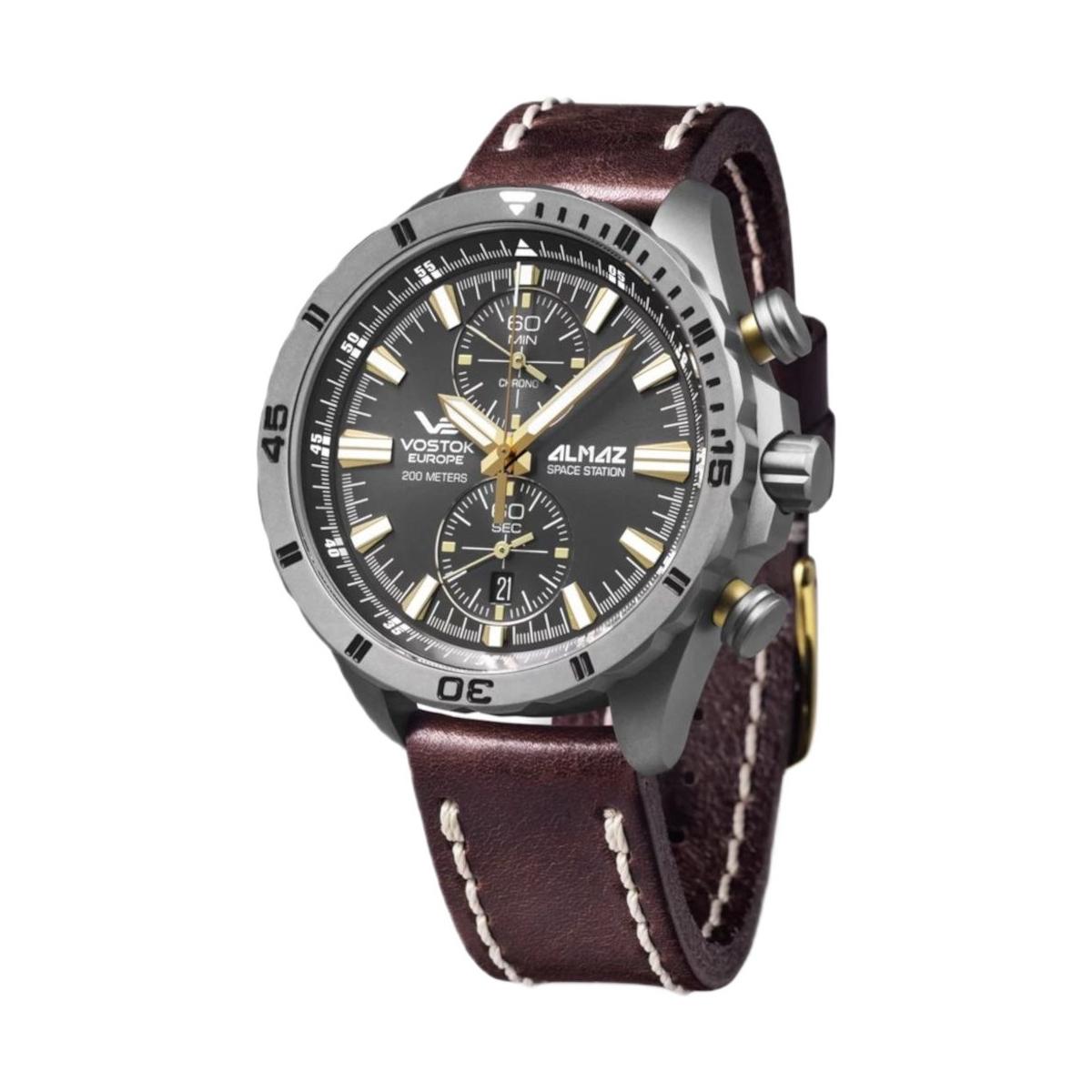 W.KRUK ZEGAREK VOSTOK EUROPE ALMAZ SPACE STATION CHRONO TITAN