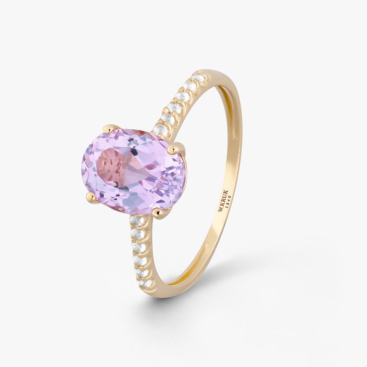 W.KRUK Pierścionek złoty Maria Antonina