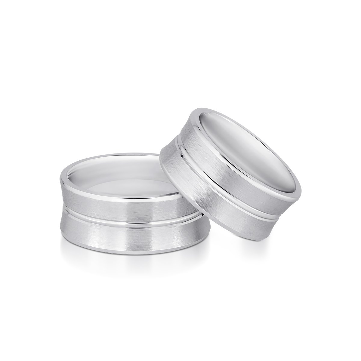 W.KRUK - Komplet obrączek srebrnych Siena