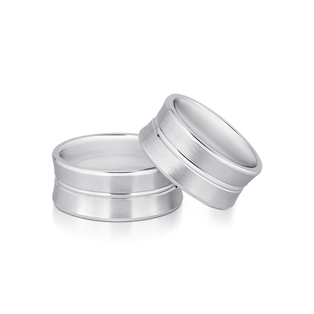 W.KRUK - Komplet obrączek srebrnych Siena