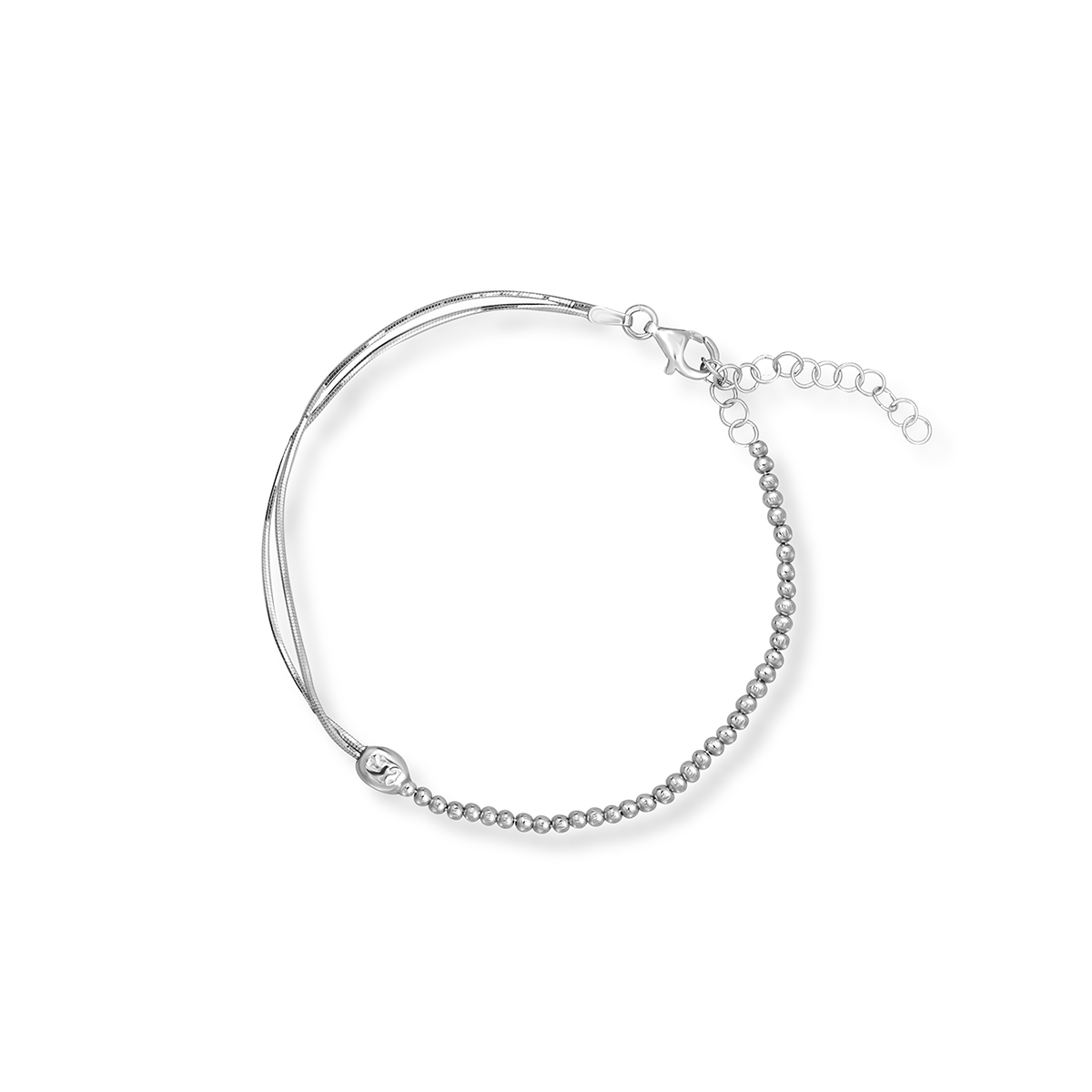W.KRUK - Bransoletka srebrna z kuleczkami