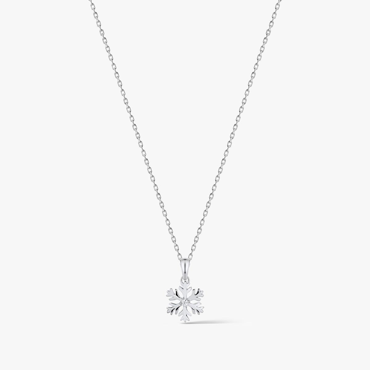 W.KRUK Wisiorek srebrny śnieżynka