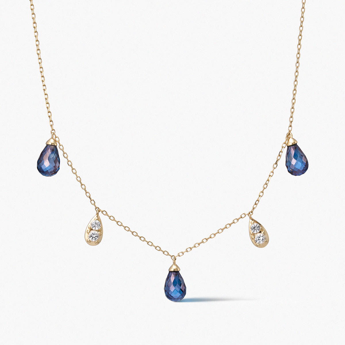 W.KRUK - Naszyjnik złoty Kwiaty Nocy Bratki