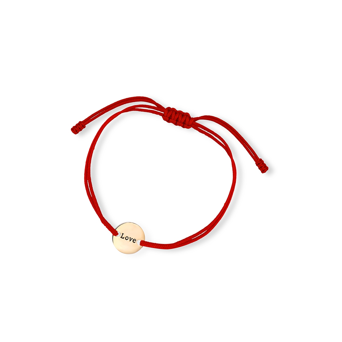 W.KRUK Bransoleta czerwony sznurek Love