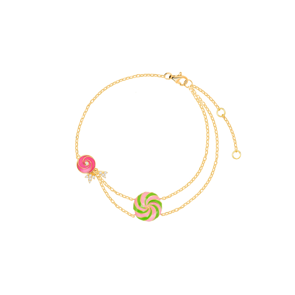 W.KRUK Bransoleta z kolorową emalią Wonderland