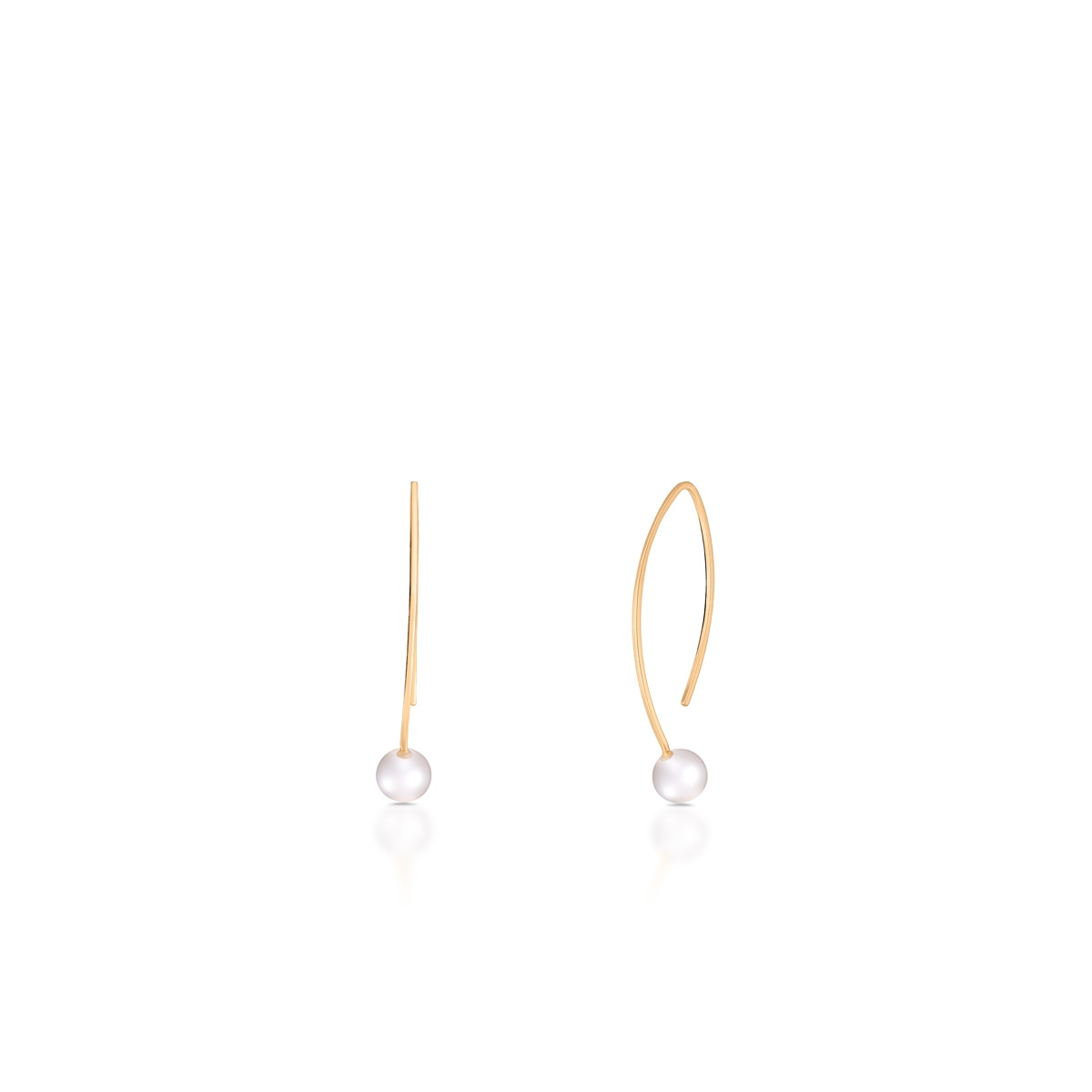 W.KRUK Kolczyki złote z perłami