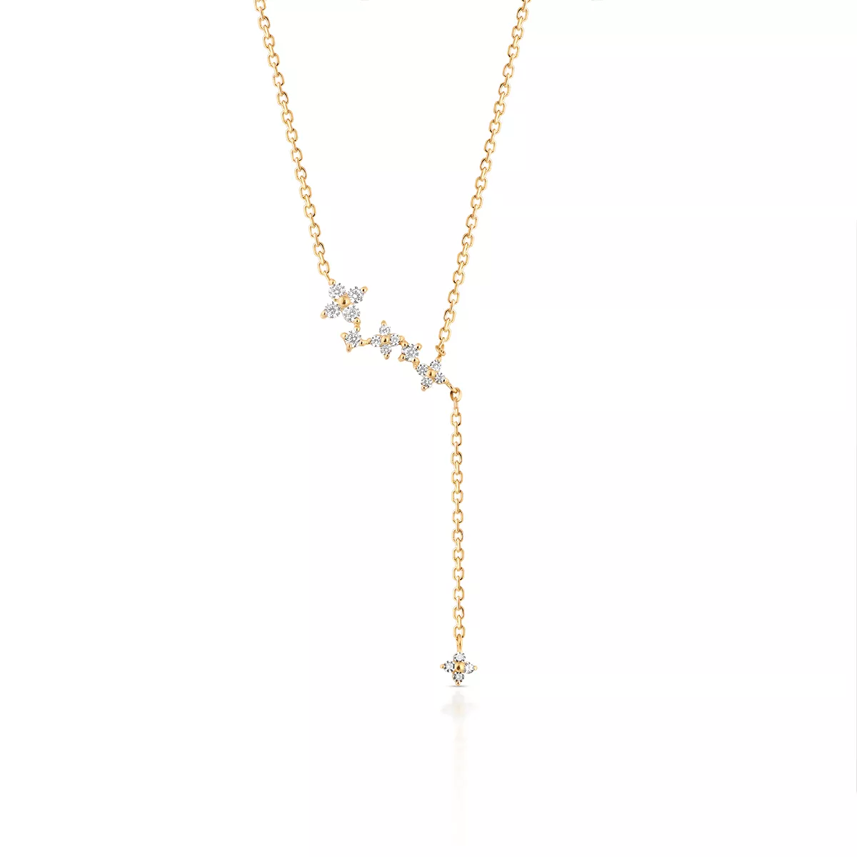 W.KRUK - Naszyjnik złoty z cyrkoniami Ceremonials