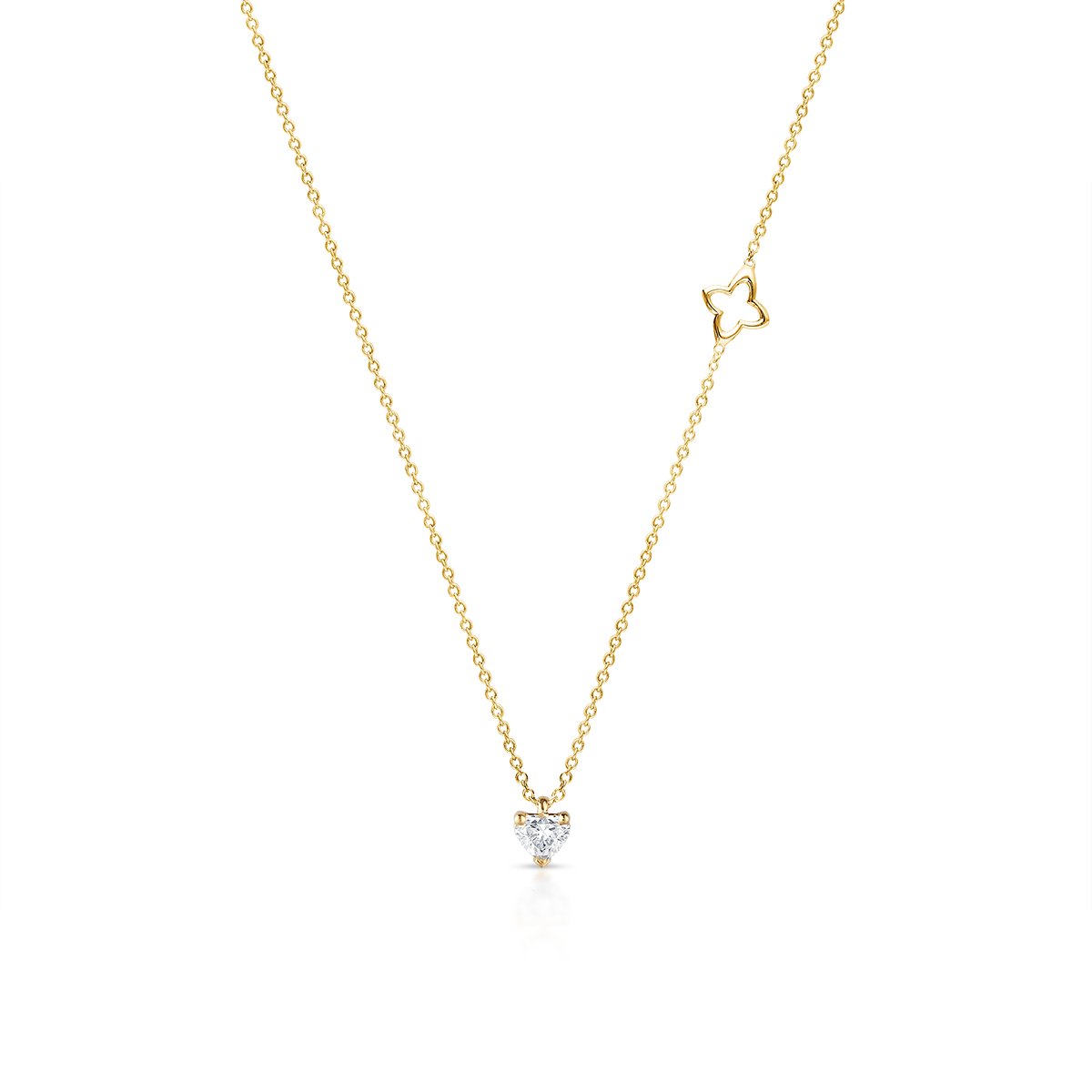 W.KRUK - Naszyjnik złoty z diamentem RECARLO