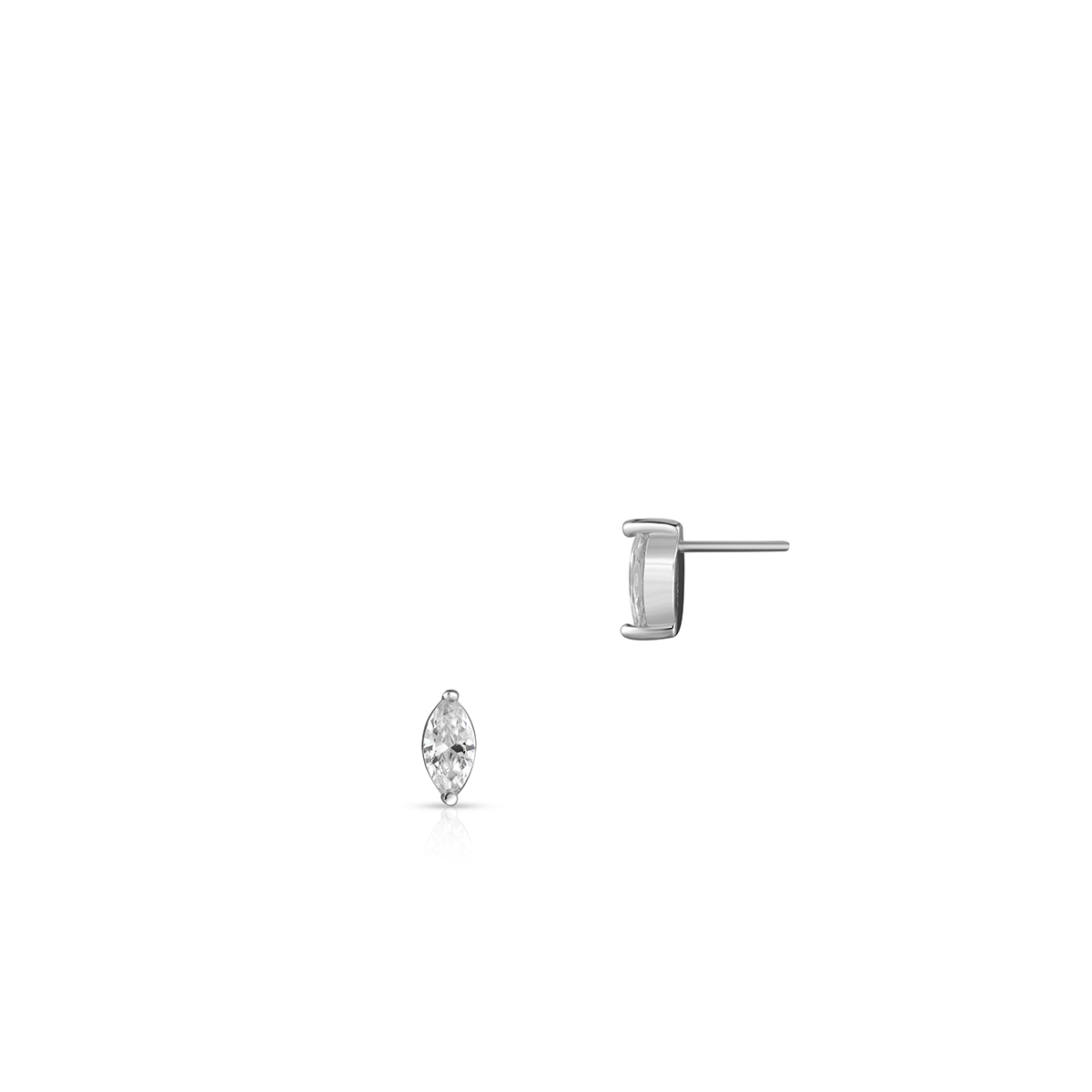 W.KRUK Kolczyki srebrne z cyrkonią