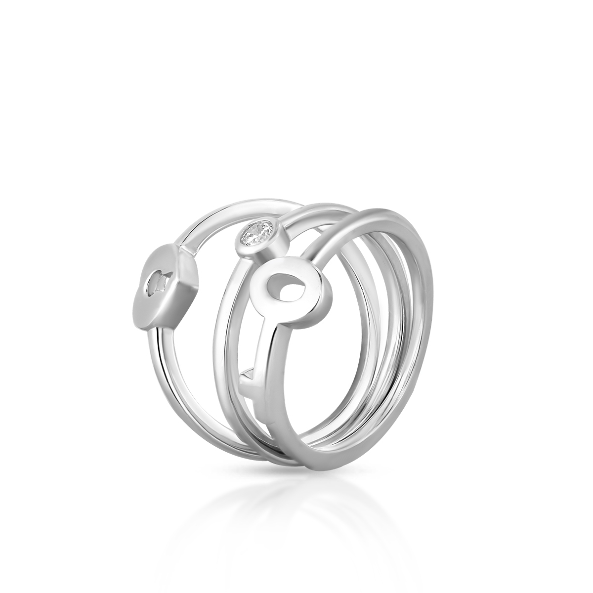 W.KRUK Pierścionek srebrny