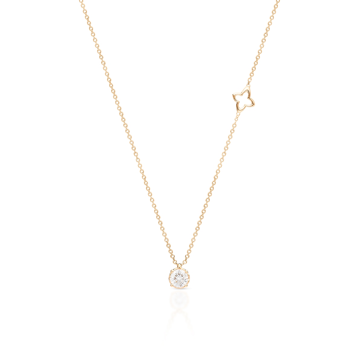 W.KRUK Naszyjnik złoty z brylantem RECARLO