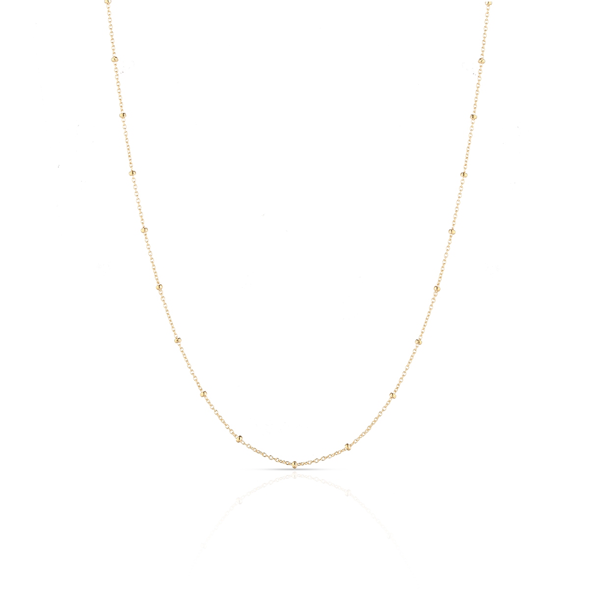 W.KRUK Łańcuszek złoty ankier z kulkami