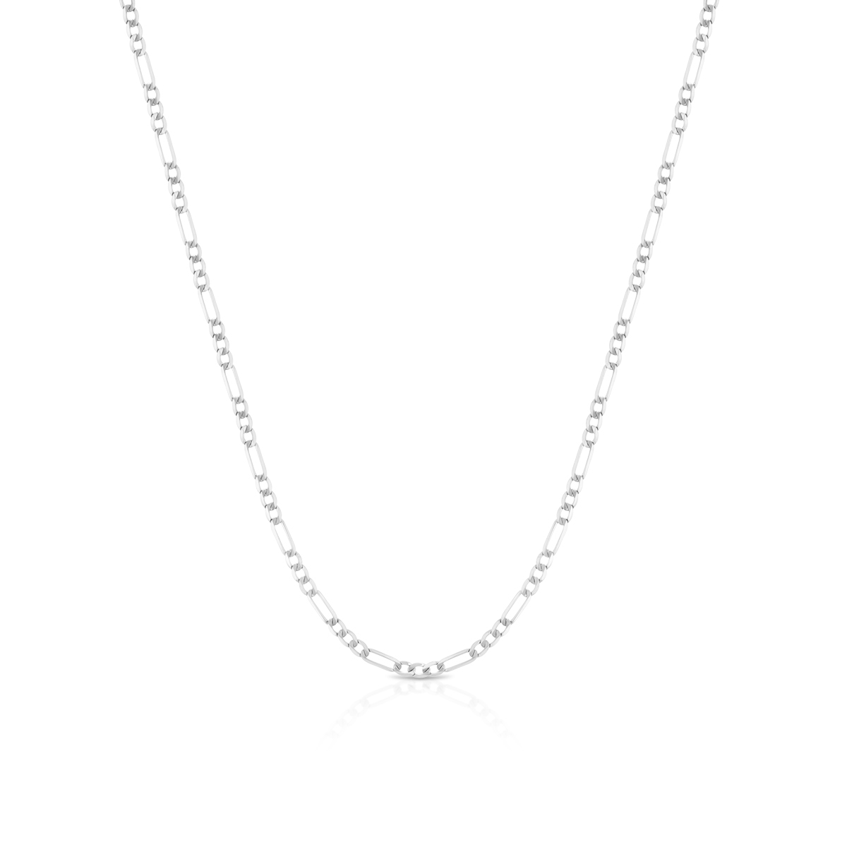 W.KRUK Łańcuszek białe złoto figaro