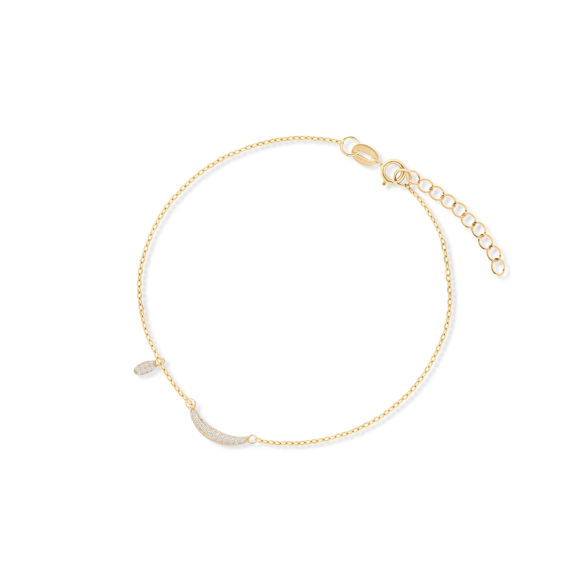 W.KRUK Bransoleta srebrna pozłacana