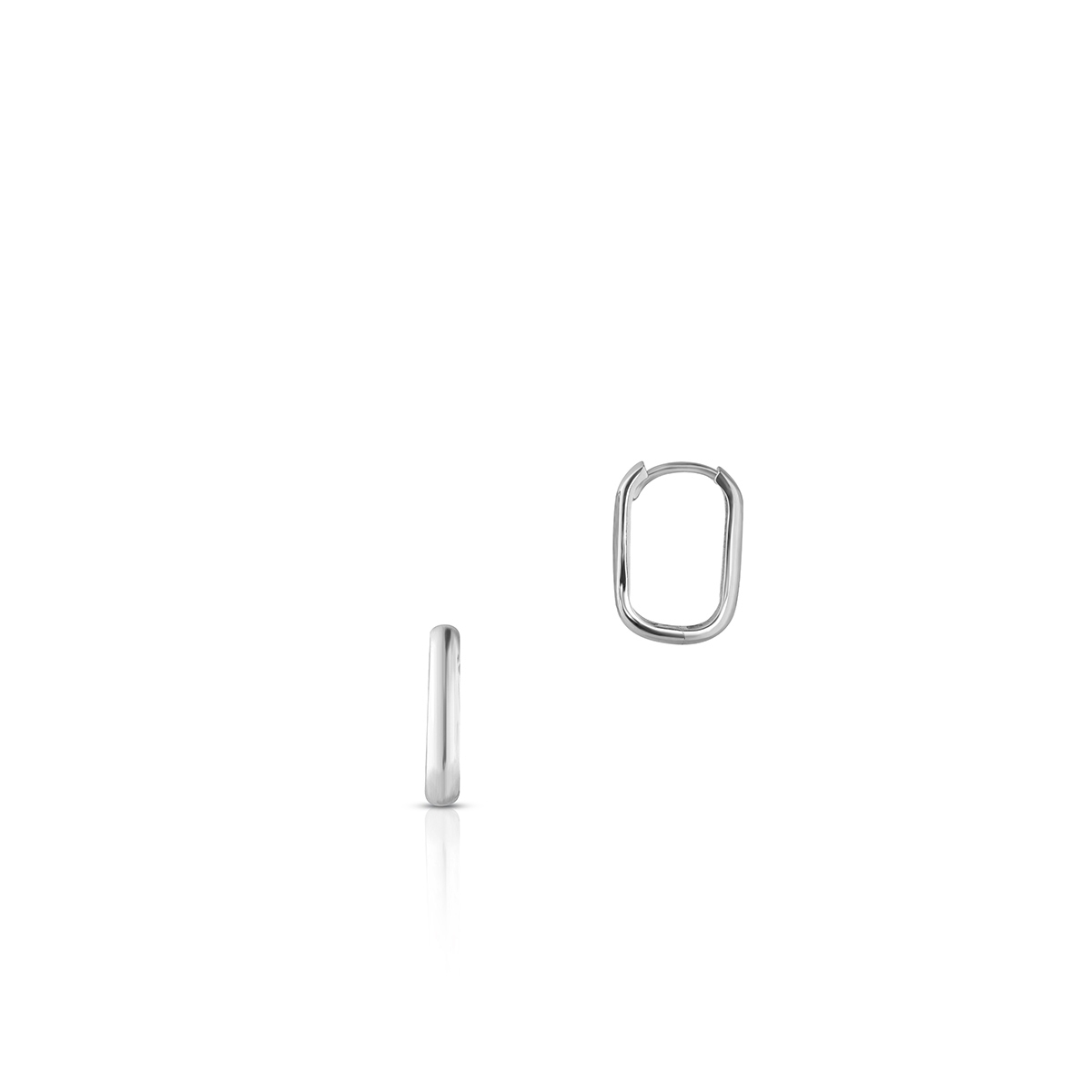 W.KRUK Kolczyki białe złoto koła